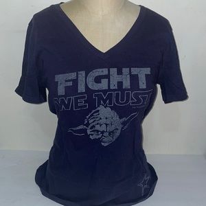 Her Style Cowboys Fight We Must Yoda t-shirt Large